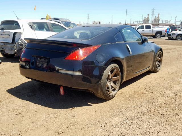 JN1AZ34D35M609840 - 2005 NISSAN 350Z COUPE BLACK photo 4