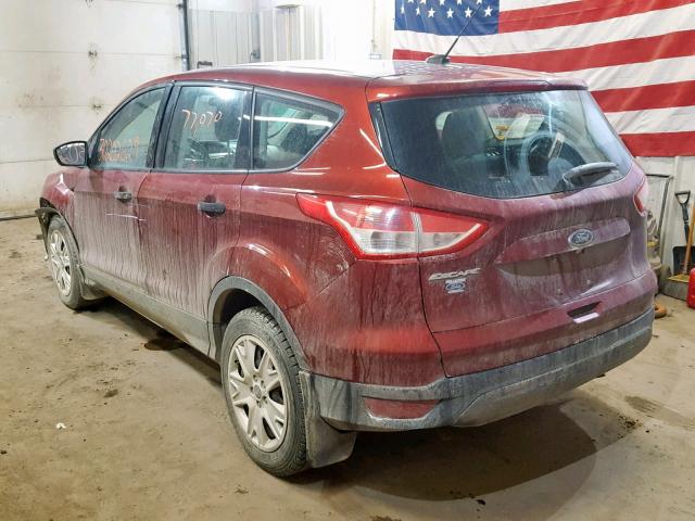 1FMCU0F7XEUB68021 - 2014 FORD ESCAPE S RED photo 3