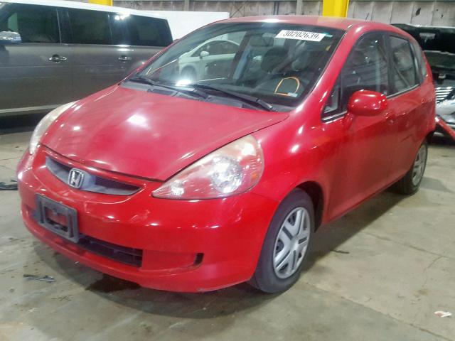 JHMGD38488S067035 - 2008 HONDA FIT RED photo 2