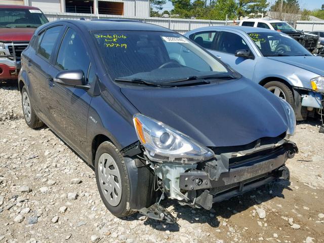 JTDKDTB35G1131242 - 2016 TOYOTA PRIUS C GRAY photo 1