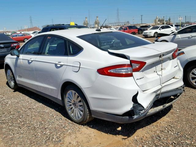 3FA6P0UU3ER151169 - 2014 FORD FUSION S H WHITE photo 3