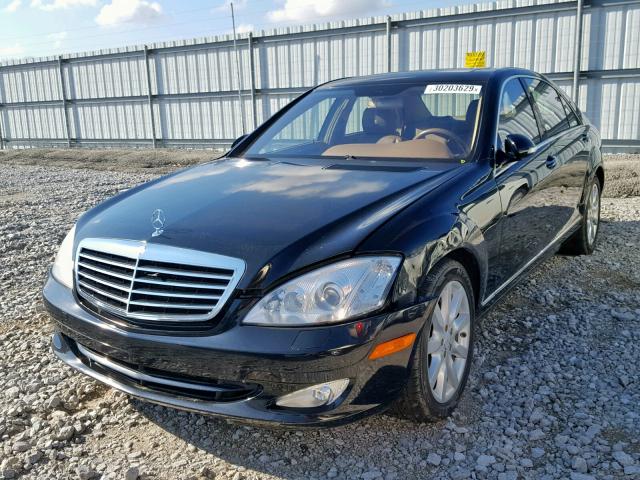 WDDNG71X97A054171 - 2007 MERCEDES-BENZ S 550 BLACK photo 2