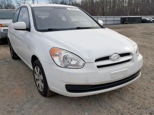 KMHCM3AC6AU184457 - 2010 HYUNDAI ACCENT BLU WHITE photo 1