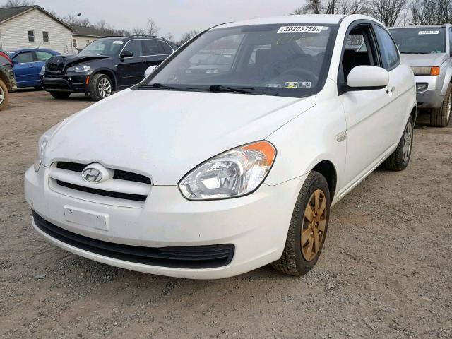 KMHCM3AC6AU184457 - 2010 HYUNDAI ACCENT BLU WHITE photo 2