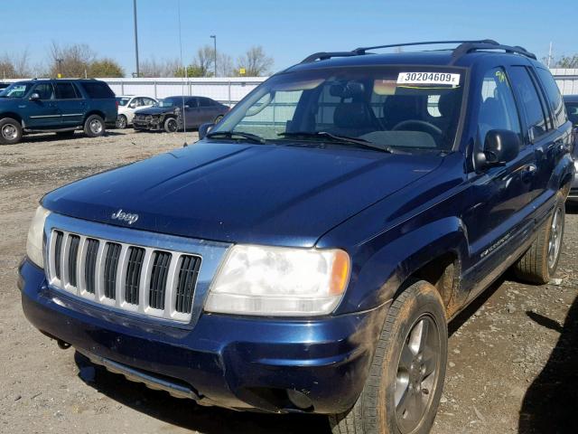 1J4GW58NX4C239032 - 2004 JEEP GRAND CHER BLUE photo 2