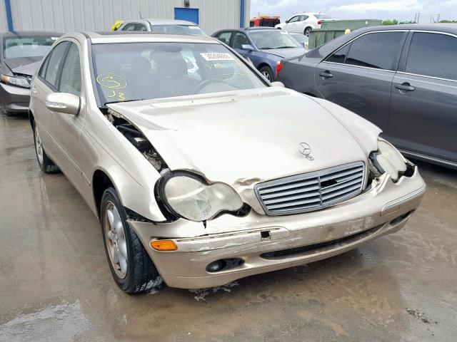 WDBRF61J82F287554 - 2002 MERCEDES-BENZ C 240 BEIGE photo 1