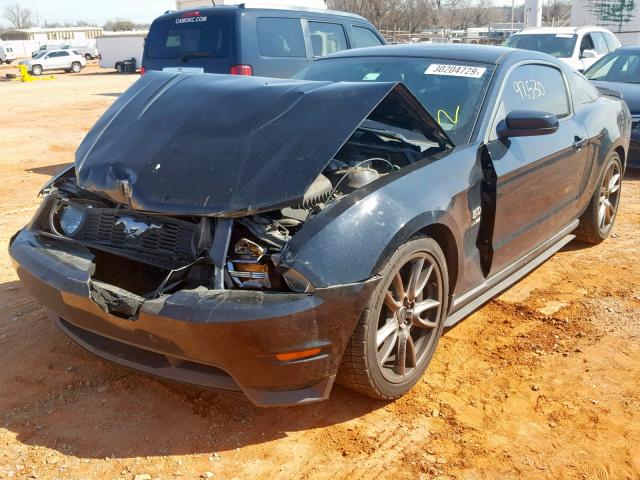 1ZVBP8CF3B5160430 - 2011 FORD MUSTANG GT BLACK photo 2