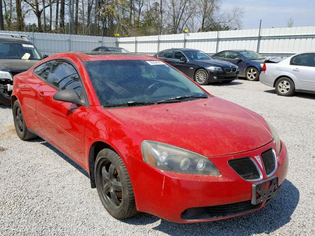 1G2ZH158164190546 - 2006 PONTIAC G6 GT RED photo 1