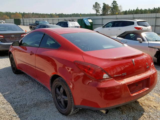 1G2ZH158164190546 - 2006 PONTIAC G6 GT RED photo 3