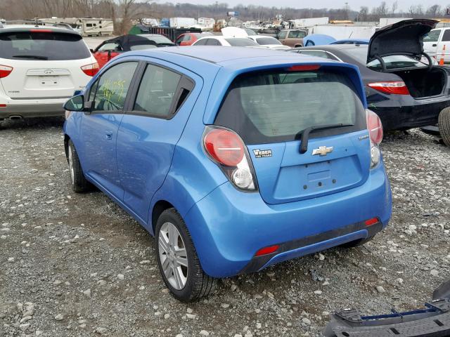 KL8CD6S9XDC536094 - 2013 CHEVROLET SPARK 1LT BLUE photo 3