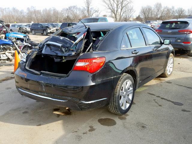 1C3CCBAB1DN640747 - 2013 CHRYSLER 200 LX BLACK photo 4