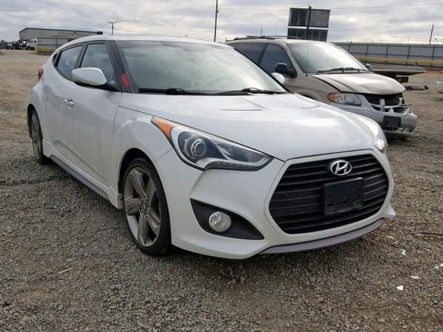 KMHTC6AE4FU224807 - 2015 HYUNDAI VELOSTER T WHITE photo 1