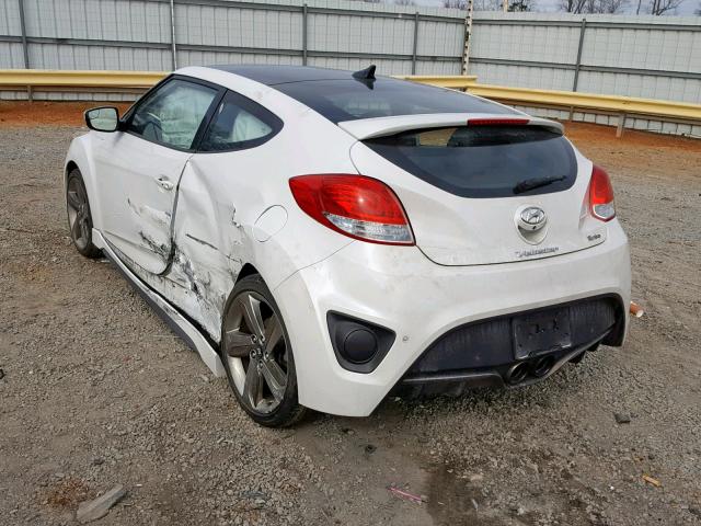 KMHTC6AE4FU224807 - 2015 HYUNDAI VELOSTER T WHITE photo 3