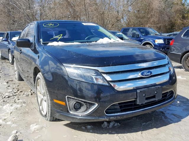 3FAHP0JA2CR202273 - 2012 FORD FUSION SEL BLACK photo 1