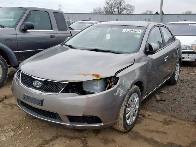 KNAFU4A20A5272703 - 2010 KIA FORTE EX GRAY photo 2