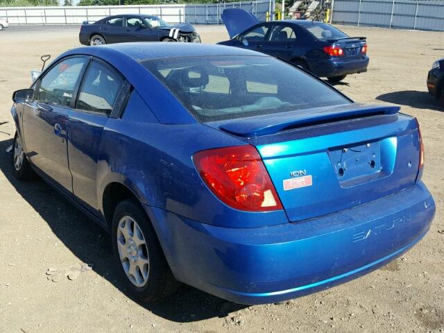 1G8AN12FX4Z151324 - 2004 SATURN ION LEVEL BLUE photo 3