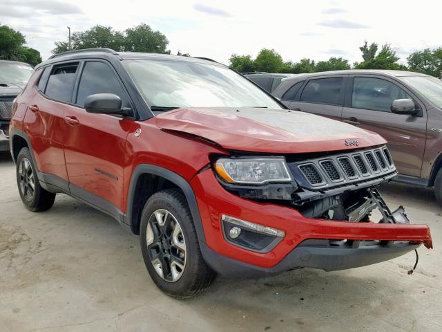 3C4NJDDB4JT270097 - 2018 JEEP COMPASS TR BURGUNDY photo 1