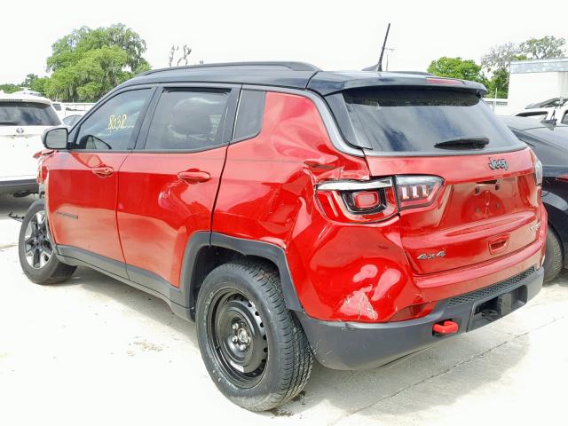 3C4NJDDB4JT270097 - 2018 JEEP COMPASS TR BURGUNDY photo 3