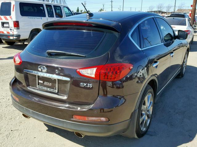 JNKAJ09E38M301851 - 2008 INFINITI EX35 BASE BROWN photo 4