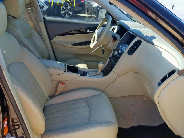 JNKAJ09E38M301851 - 2008 INFINITI EX35 BASE BROWN photo 5