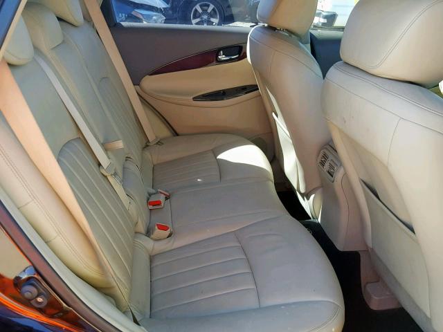 JNKAJ09E38M301851 - 2008 INFINITI EX35 BASE BROWN photo 6