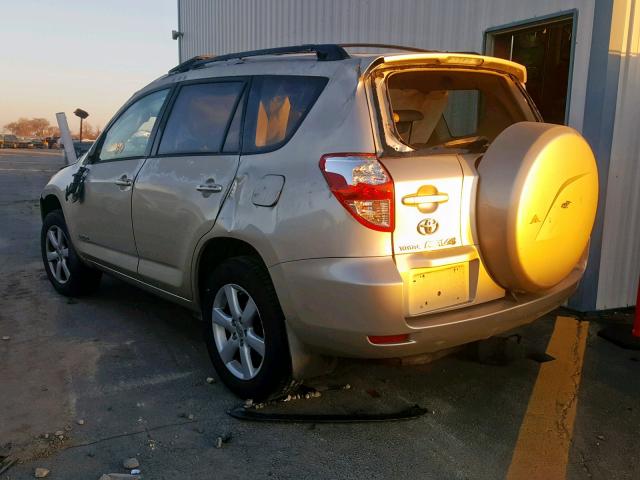 JTMZK31V276008797 - 2007 TOYOTA RAV4 LIMIT BEIGE photo 3