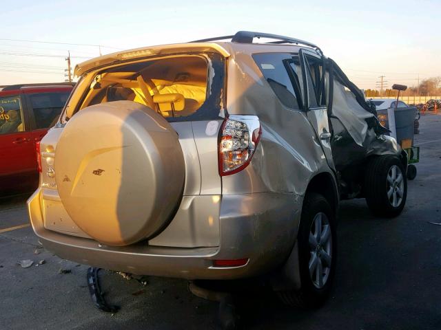 JTMZK31V276008797 - 2007 TOYOTA RAV4 LIMIT BEIGE photo 4