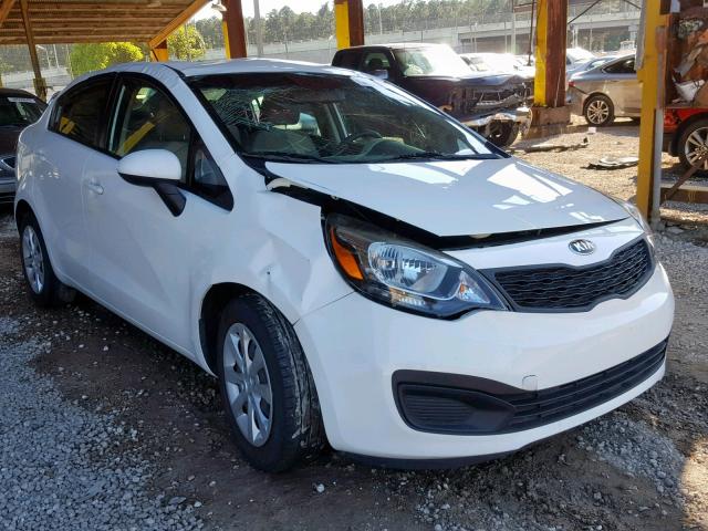 KNADM4A35F6496065 - 2015 KIA RIO LX WHITE photo 1