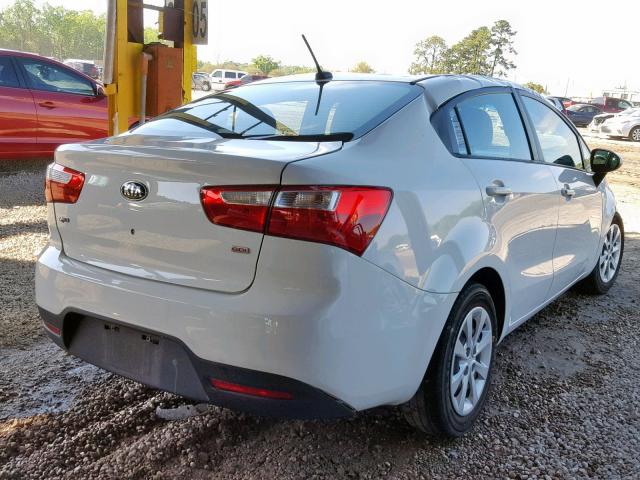 KNADM4A35F6496065 - 2015 KIA RIO LX WHITE photo 4