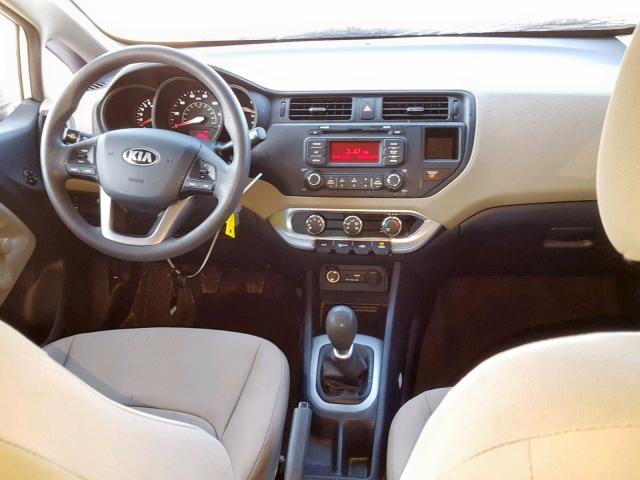 KNADM4A35F6496065 - 2015 KIA RIO LX WHITE photo 9