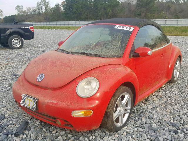3VWCD21Y64M305357 - 2004 VOLKSWAGEN NEW BEETLE წითელი ფოტო 2
