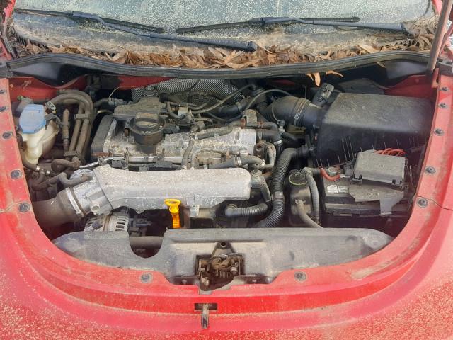 3VWCD21Y64M305357 - 2004 VOLKSWAGEN NEW BEETLE წითელი ფოტო 7