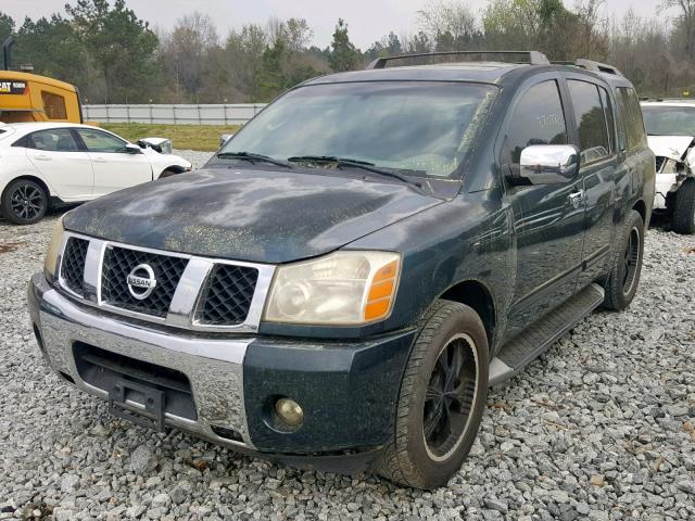 5N1AA08A24N712853 - 2004 NISSAN ARMADA SE GREEN photo 2