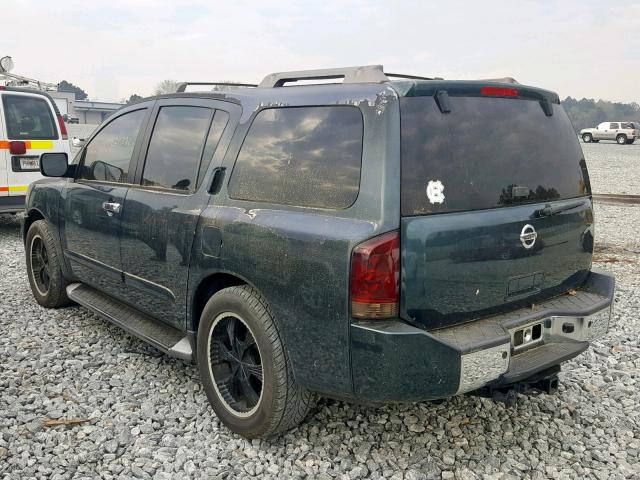 5N1AA08A24N712853 - 2004 NISSAN ARMADA SE GREEN photo 3