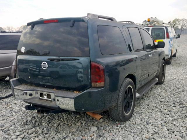 5N1AA08A24N712853 - 2004 NISSAN ARMADA SE GREEN photo 4