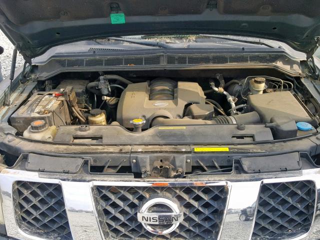 5N1AA08A24N712853 - 2004 NISSAN ARMADA SE GREEN photo 7