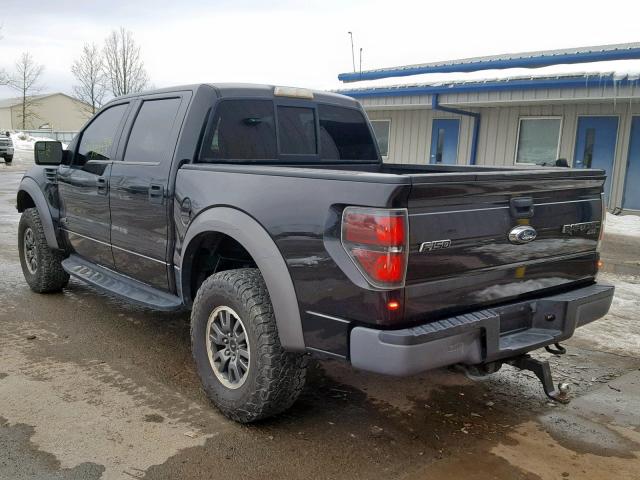 1FTFW1R6XBFA24781 - 2011 FORD F150 SVT R BLACK photo 3