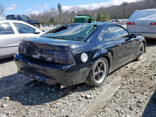 1FAFP42X61F216740 - 2001 FORD MUSTANG GT BLACK photo 4