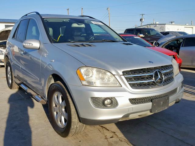 4JGBB86E27A156772 - 2007 MERCEDES-BENZ ML 350 SILVER photo 1