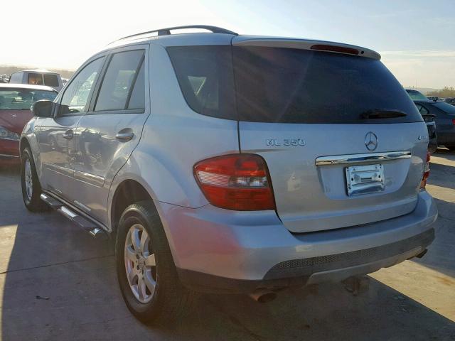 4JGBB86E27A156772 - 2007 MERCEDES-BENZ ML 350 SILVER photo 3