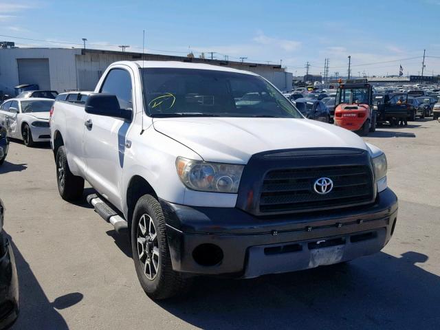 5TFLT52167X016115 - 2007 TOYOTA TUNDRA WHITE photo 1