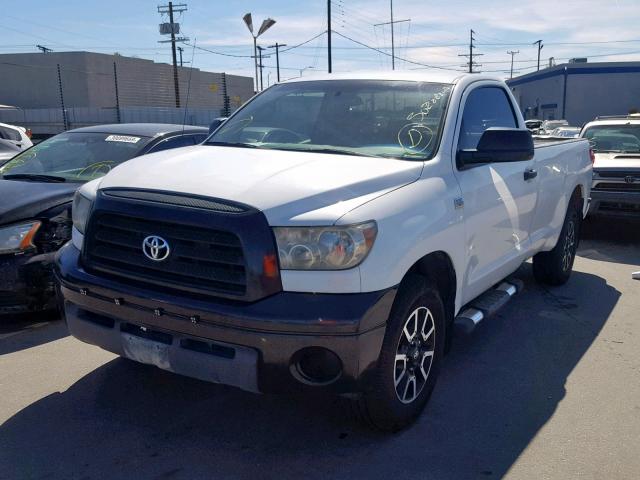 5TFLT52167X016115 - 2007 TOYOTA TUNDRA WHITE photo 2