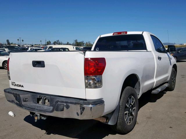 5TFLT52167X016115 - 2007 TOYOTA TUNDRA WHITE photo 4