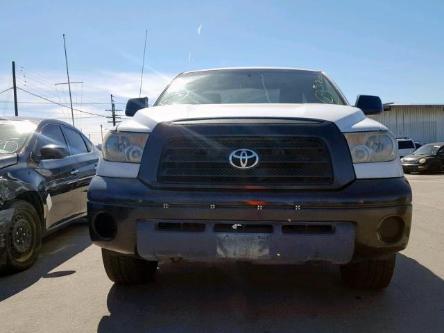 5TFLT52167X016115 - 2007 TOYOTA TUNDRA WHITE photo 9