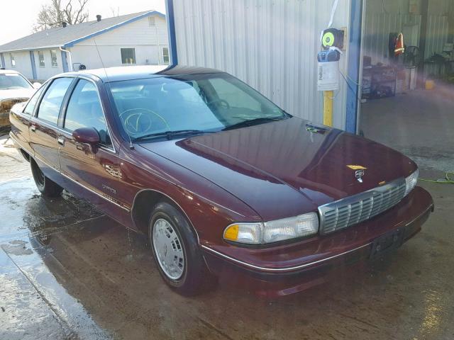 1G1BL53E8MW157226 - 1991 CHEVROLET CAPRICE MAROON photo 1