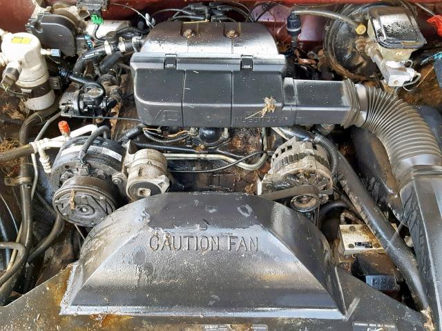 1G1BL53E8MW157226 - 1991 CHEVROLET CAPRICE MAROON photo 7