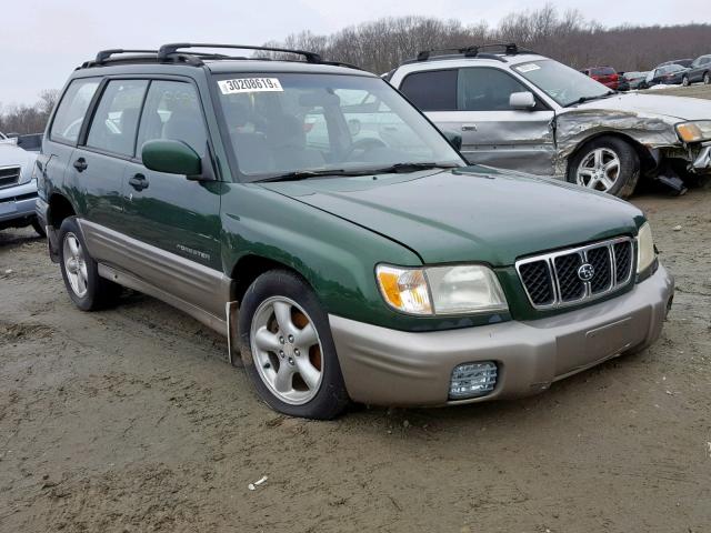 JF1SF65502G722616 - 2002 SUBARU FORESTER S GREEN photo 1