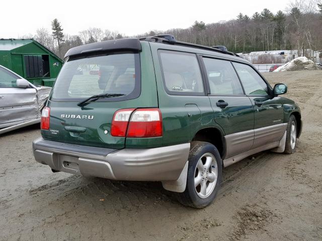 JF1SF65502G722616 - 2002 SUBARU FORESTER S GREEN photo 4