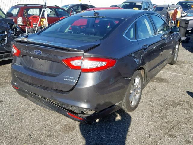 3FA6P0RU1GR144698 - 2016 FORD FUSION TIT GRAY photo 4