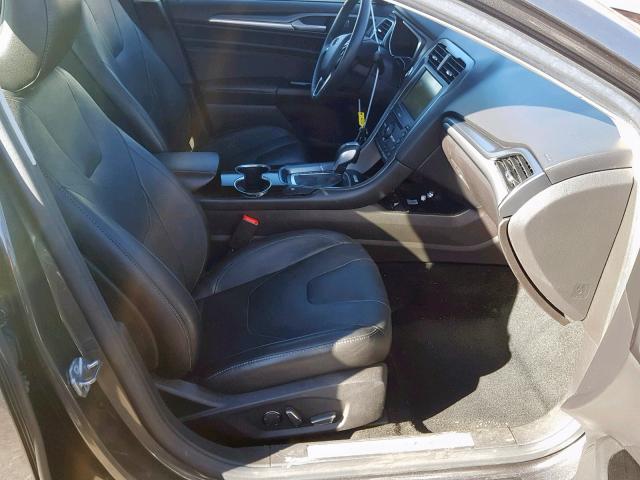 3FA6P0RU1GR144698 - 2016 FORD FUSION TIT GRAY photo 5